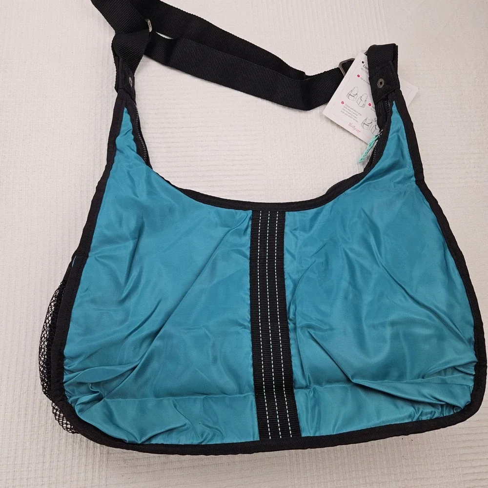 NEW Thirty One Explorista Crossbody Bag Purse Travel Teal‎ Blue/Green NWT